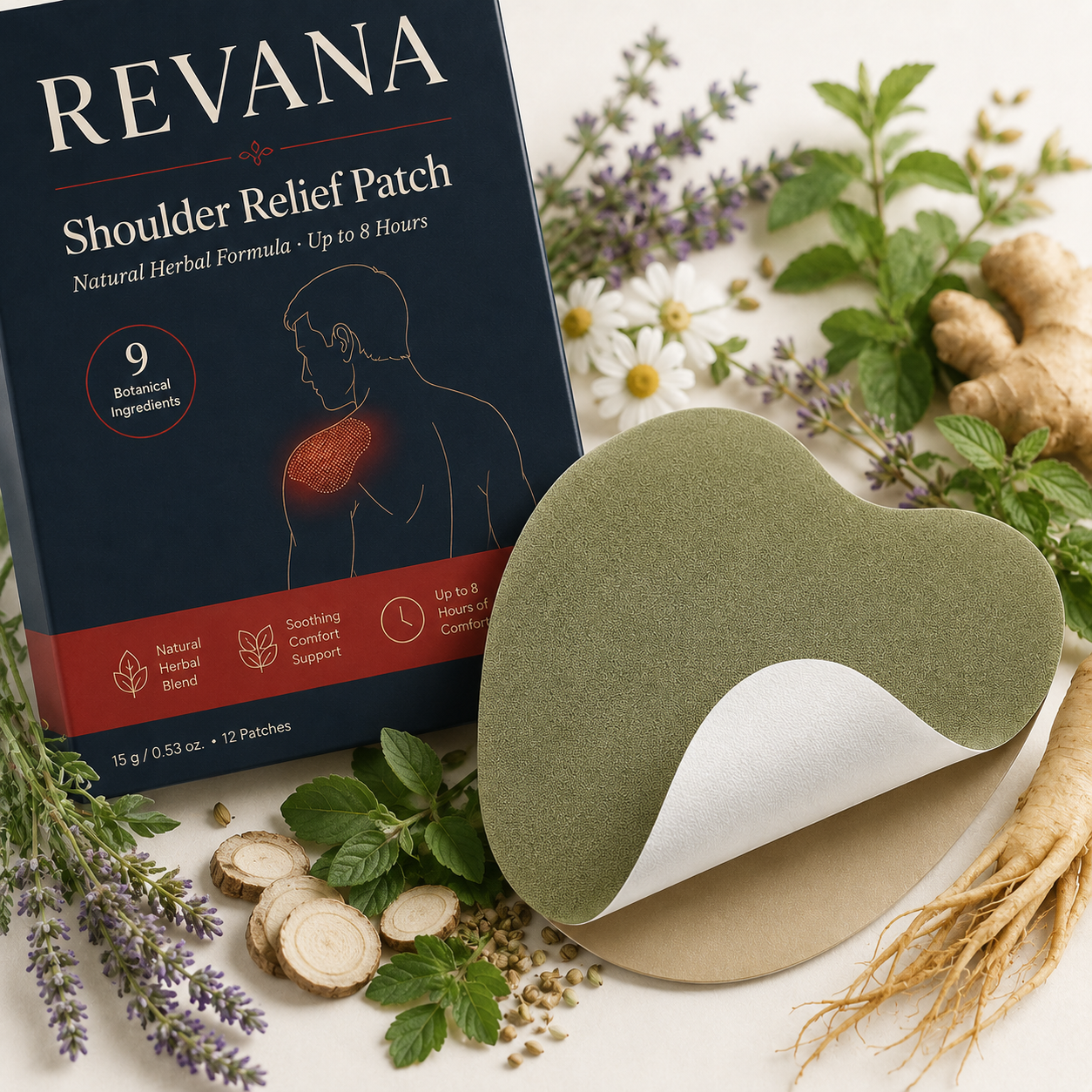 Revana™ Shoulder Patch — Natural Herbal Relief