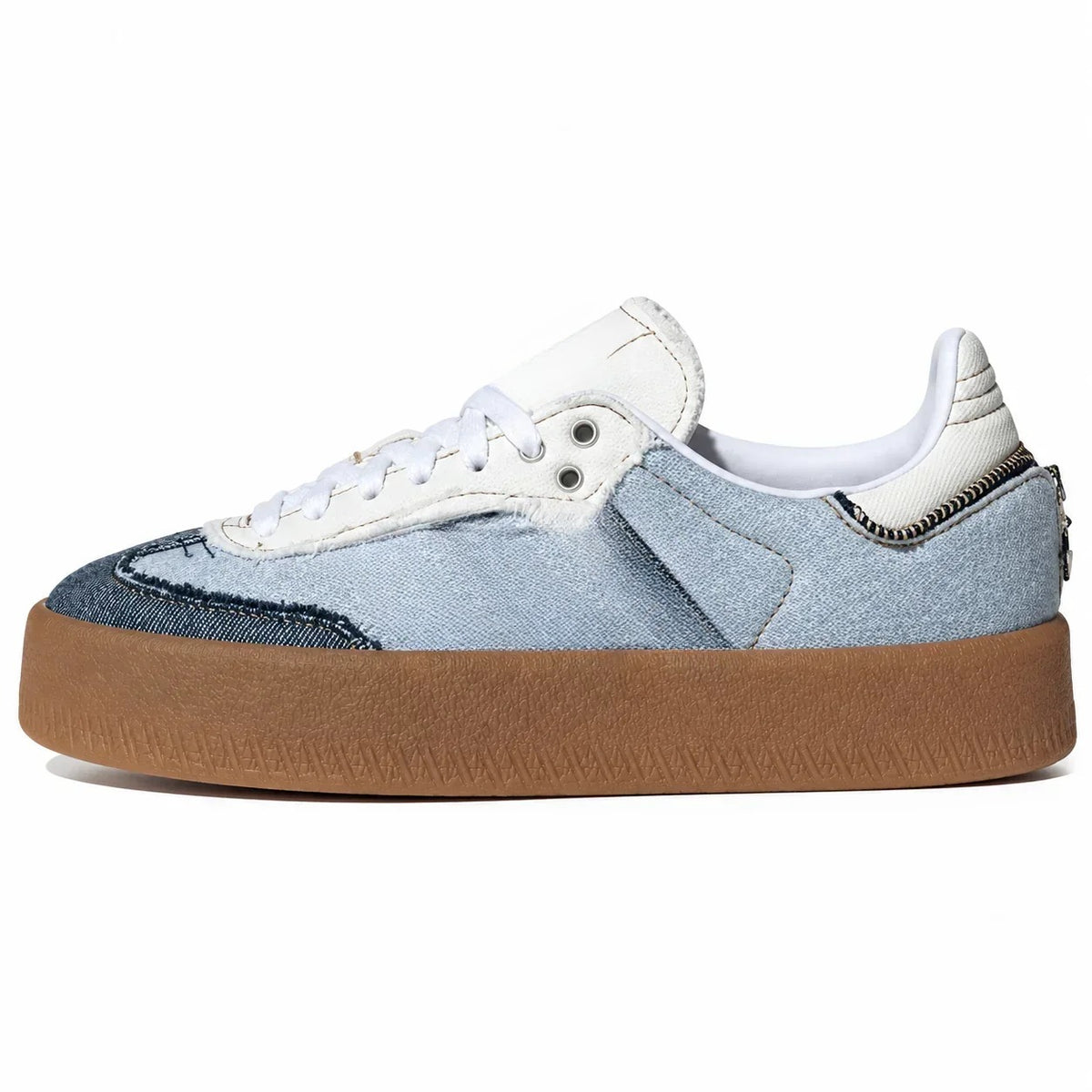 Sneakers Denim Gold Stitching